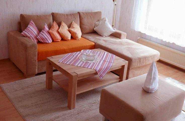 Ferienwohnung für 3 Personen, mit Terrasse und Garten sowie Ausblick