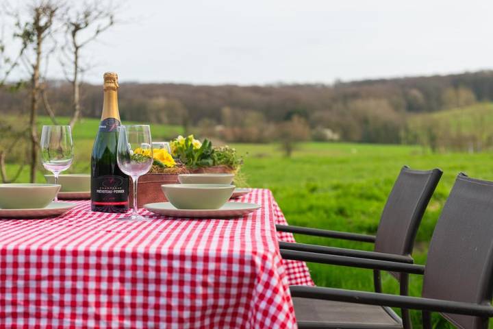 Location de vacances pour 14 personnes, avec Terrasse ainsi que Jardin et Vue à Renaix