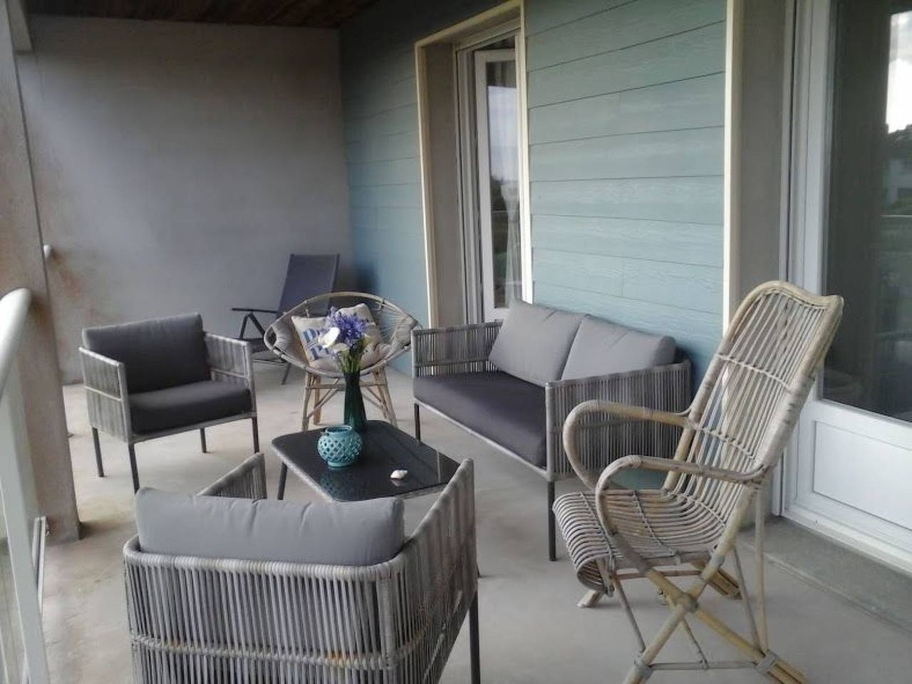 Robinson-Villa mit Meerblick, 50m vom Strand entfernt in Denneville, Coutances und Umgebung