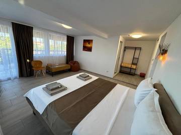 Maison d’hôte pour 2 personnes, avec vue ainsi que terrasse et jardin, adapté aux familles dans Vama Veche