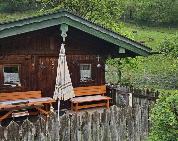 Chalet für 2 Personen, mit Terrasse und Garten in den Bayerische Alpen