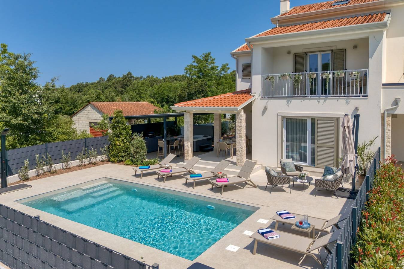 Villa Aria with heated Pool and Whirlpool in Poreč, Porec en omgeving