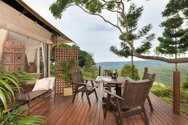 Zelt für 3 Personen, mit Garten und Ausblick - 1