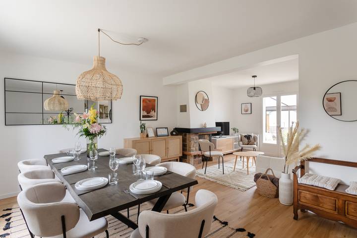 Maison de vacances pour 10 personnes, avec Terrasse et Jardin