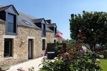 Maison de campagne pour 4 personnes, avec jardin et terrasse dans Plage de Locmiquel