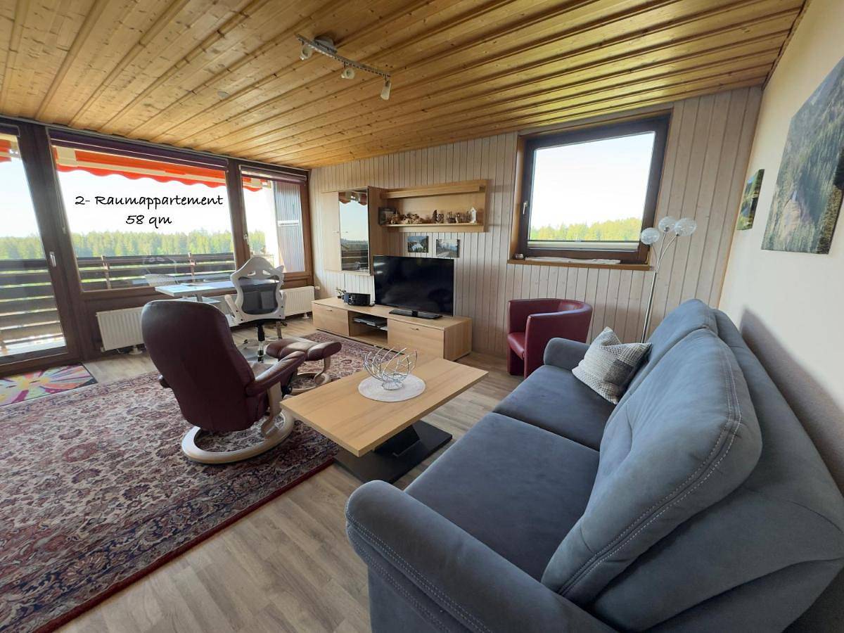 Ganze Wohnung, 2- Raum - Ferienappartements 58 qm Dieter Hoffmann Freudenstadt-Kniebis beim Nationalpark in Kniebis, Freudenstadt