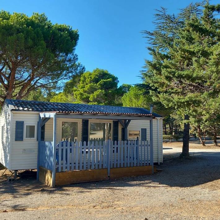 Mobil home pour 4 personnes, avec bassin pour enfant à Fabrezan