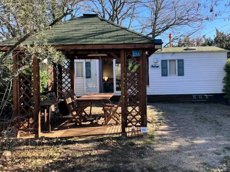 Camping maeva Escapades l'Emeraude du Verdon - Mobilheim 4 personen - Cottage Retro 3 Zimmer 4 Personen Klimatisiert + Tv in Aups, Brignoles Region