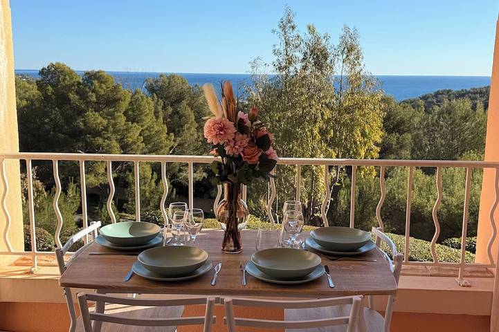 Appartement de vacances pour 4 personnes, avec piscine et jacuzzi