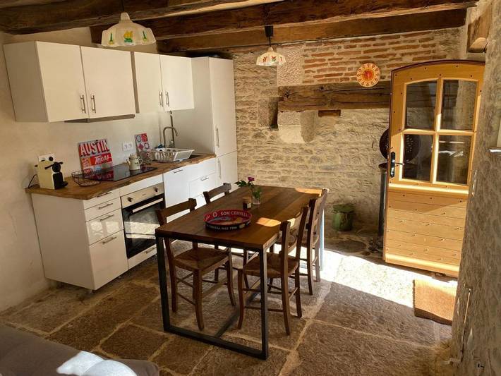 Maison de vacances pour 3 personnes, avec Terrasse ainsi que Jardin et Vue à Saint-Cirq-Lapopie