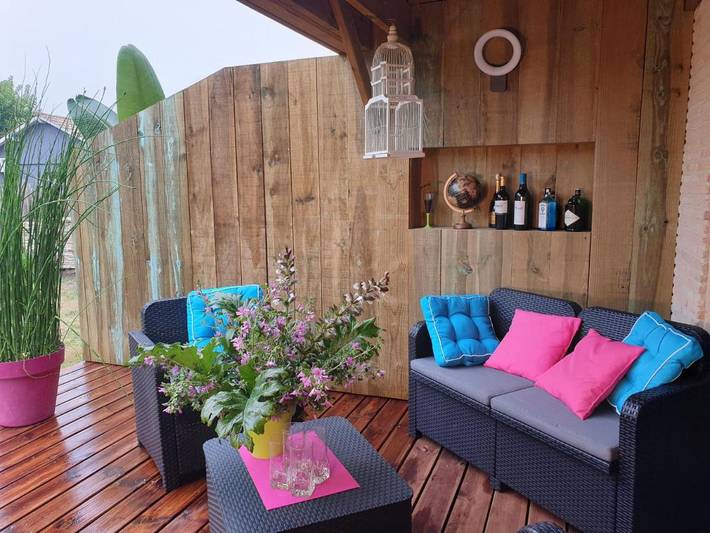 Location de vacances pour 6 personnes, avec Balcon ainsi que Terrasse et Jardin à Biganos