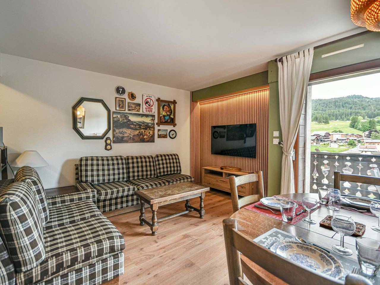 Apartamento entero, Dúplex T3 en Les Gets - 5 pers, vista panorámica, balcón, aparcamiento, Wifi in Les Gets, Les Portes du Soleil