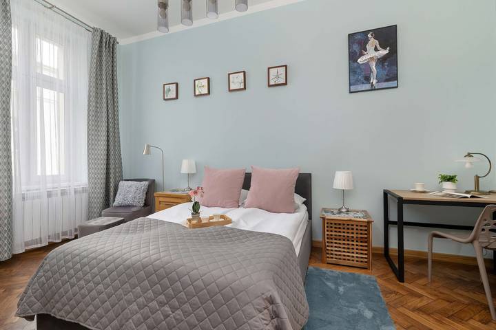 Apartamento estúdio para 2 pessoas, adaptado a crianças em Cracóvia