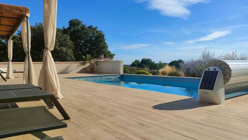 Maison de vacances pour 12 personnes, avec terrasse et piscine