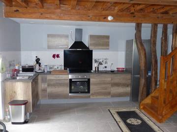Gîte pour 8 personnes, avec terrasse et vue, animaux acceptés à Melles
