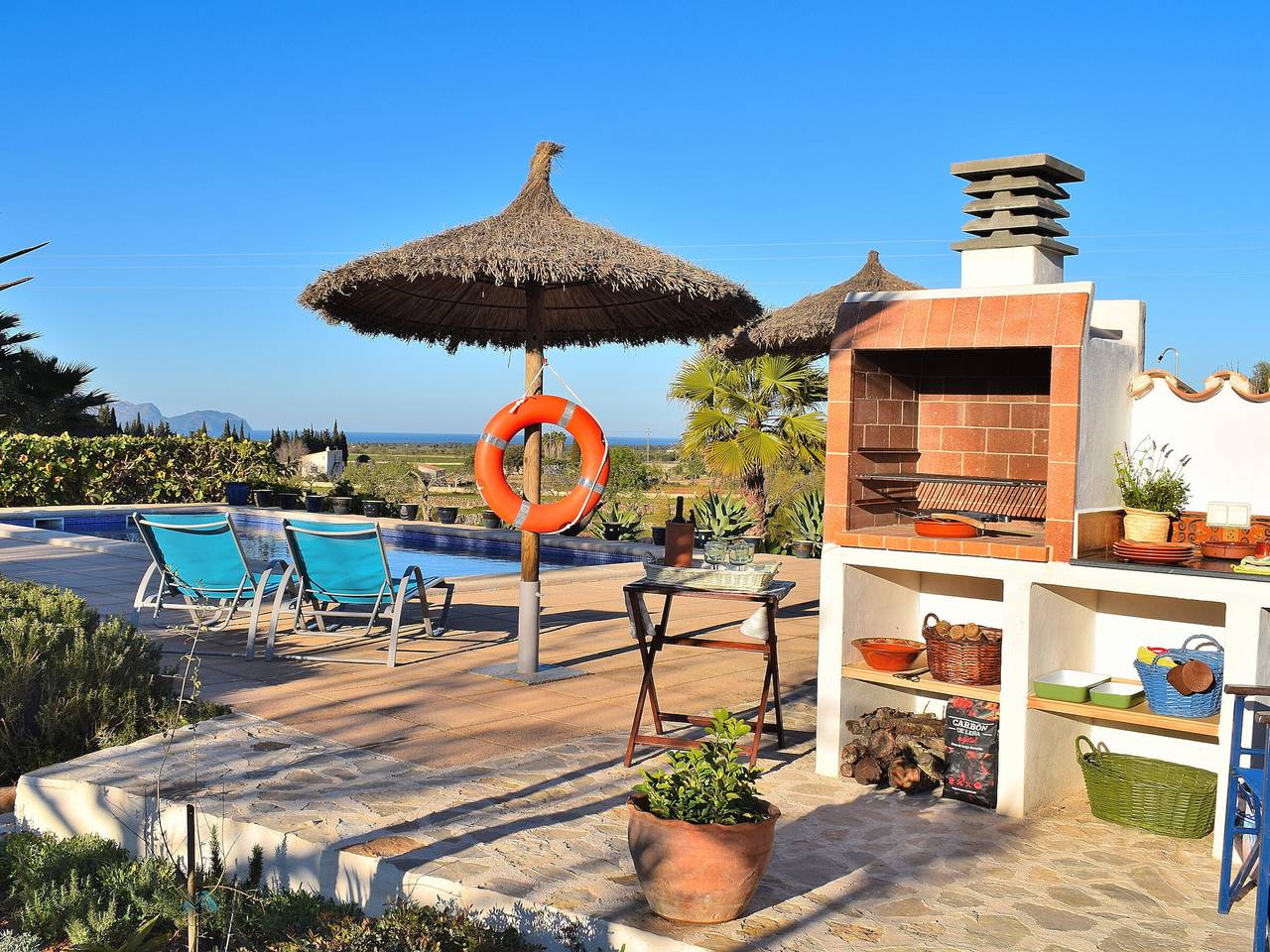 Rustikales Chalet in Santa Margalida mit Pool und Wlan in Santa Margalida, Mallorca Norden
