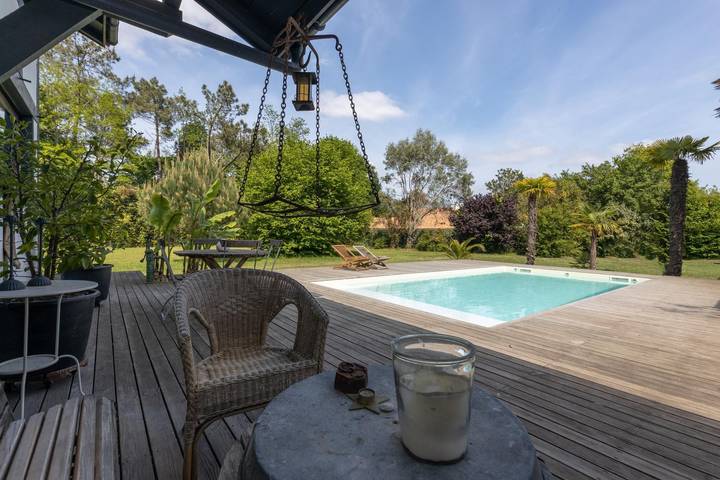 Gîte pour 8 personnes, avec jardin ainsi que piscine et terrasse dans Réserve naturelle du Courant d'Huchet - 4