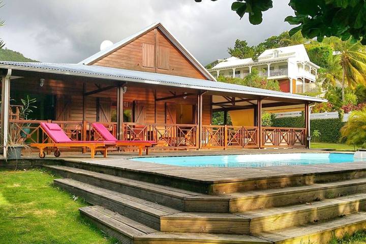 Villa pour 8 personnes, avec terrasse et piscine à Deshaies