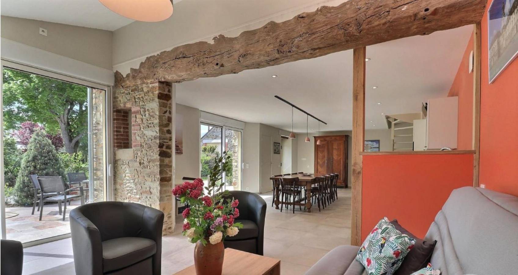 Ferienhaus 'Maison' mit privater Terrasse und Wi-Fi in Amanlis, Rennes und Umgebung