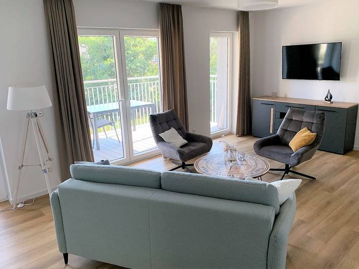 Ferienwohnung für 2 Personen, mit Ausblick und Sauna sowie Balkon, mit Haustier in Schillig - 3