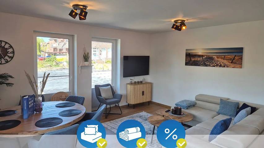 Ferienhaus für 6 Personen, mit Sauna und Garten sowie Balkon in Dornum (Stadt)