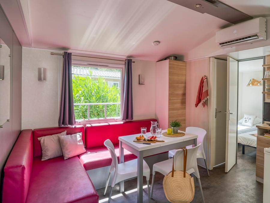 Camping Le Bois Fleuri - Mobilheim 6 personen - 3 Zimmer 4 Erwachsene + 2 Kinder in La Côte Vermeille, Saint-André