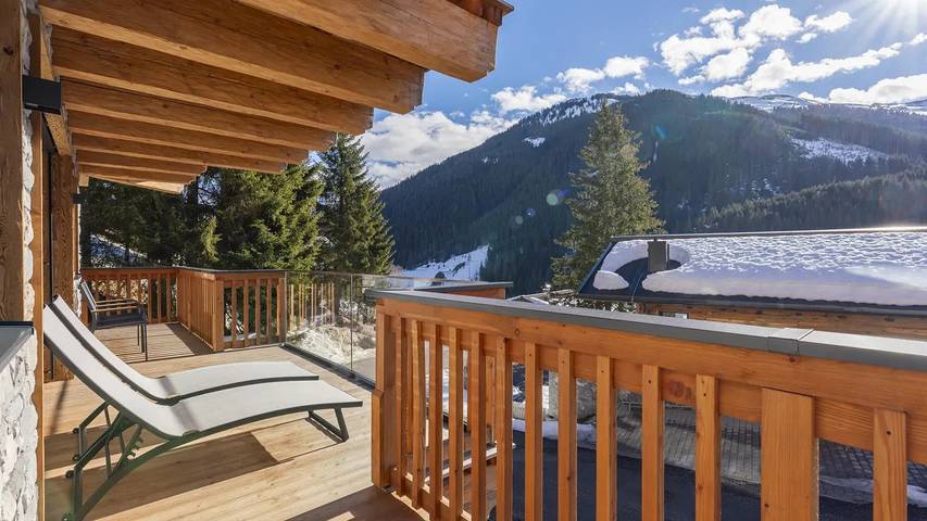 Chalet für 9 Personen, mit Sauna und Balkon in Hinterglemm