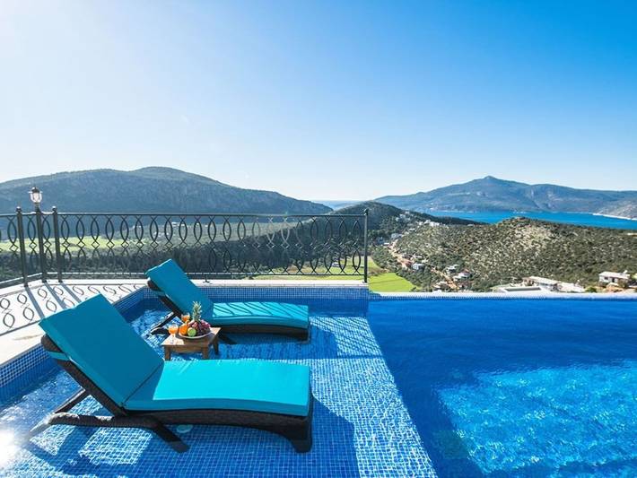 Villa Starline 1 mit Meerblick in Antalya-Kalkan in Kaş, Provinz Antalya