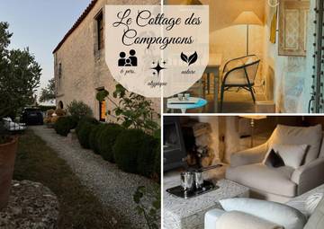 Gîte pour 6 personnes, avec jardin à Bouhet