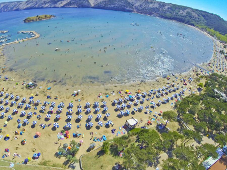 Camping San Marino - Safarizelt 5 personen - Super Lodge Zelt | 2 Schlafz. | 4/5 Pers. | Klimaanlage in Lopar, Rab