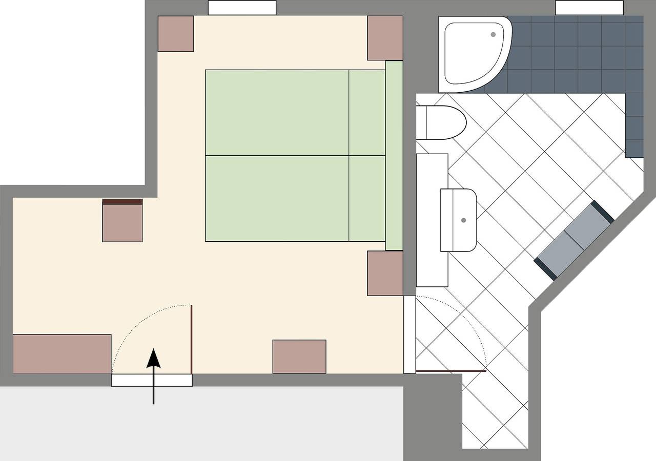 Doppelzimmer Emily in Stolpen, Elbsandsteingebirge