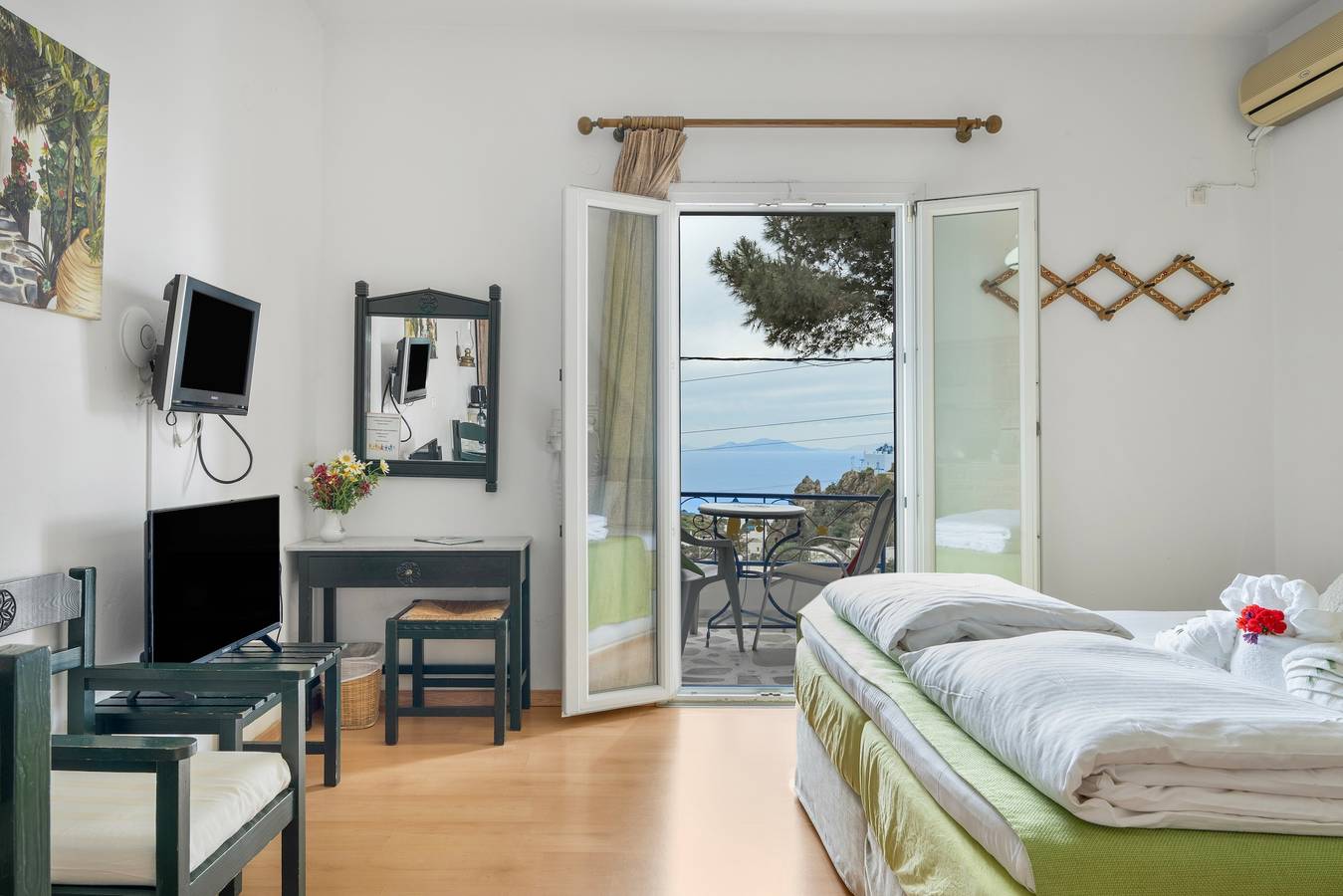 Studio entier, Chambre 15 à l’Hôtel Pagali avec lit king-size in Amorgos