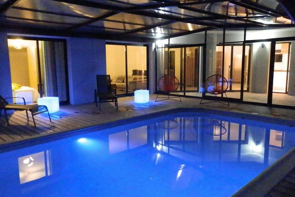 Doëlan, Villa ***** 12 p ,, piscina cubierta climatizada, spa, sauna, billar in Doëlan, Clohars-Carnoët