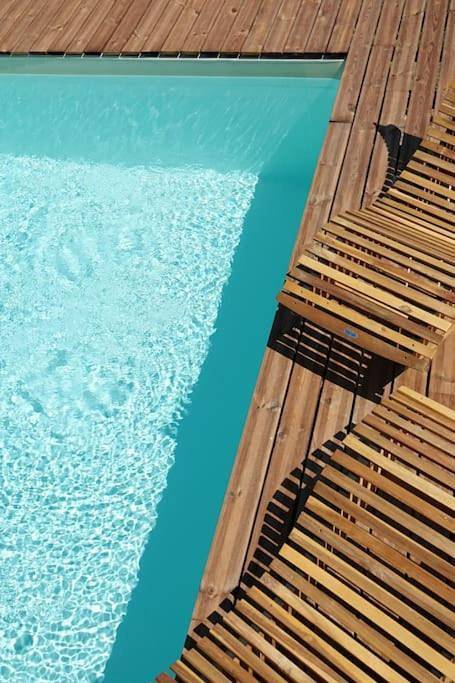 Les Combres, gîte tout confort, climatisé, full équipé avec piscine chauffée in Malbosc, Parc naturel régional des Monts d'Ardèche