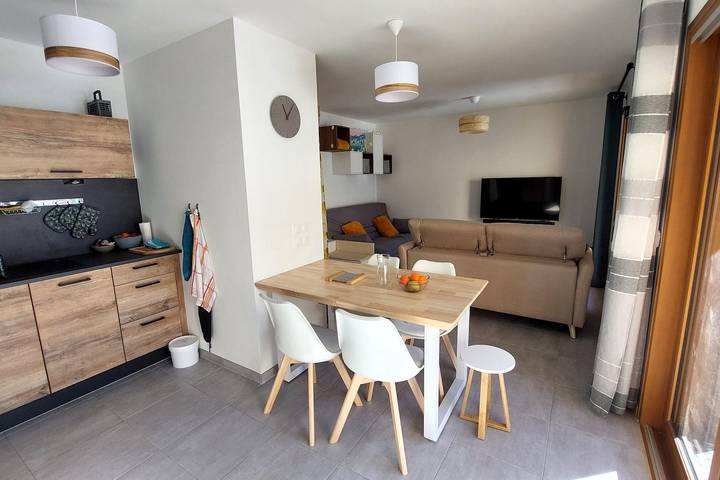 Appartement entier, Grand T2 récent avec terrasse : le dahu perché in Le Monêtier-les-Bains, Serre Chevalier