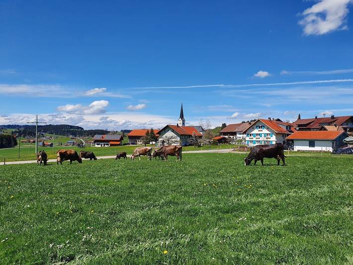 Bauernhof für 2 Personen, mit Garten und Balkon, kinderfreundlich in Oberstaufen - 3