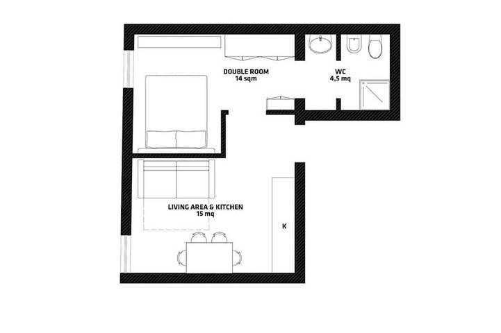 Loft per 4 persone a Verona
