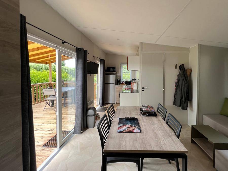 Camping La Corniche - Mobilheim 6 personen - Familie - 3 Schlafzimmer - Fernseher - Lv in Plozévet, Côte de Cornouaille