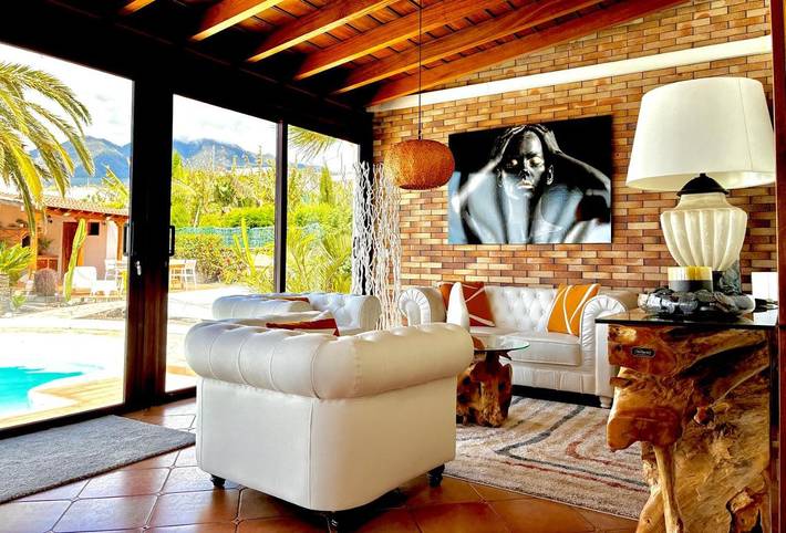 Villa für 6 Personen, mit Balkon und Whirlpool sowie Terrasse und Garten auf La Palma - 4