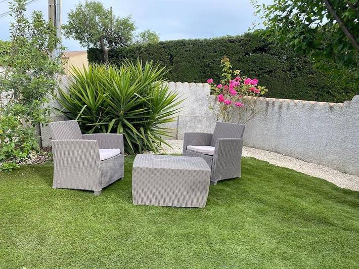 Appartement de vacances pour 4 personnes, avec Terrasse et Jardin