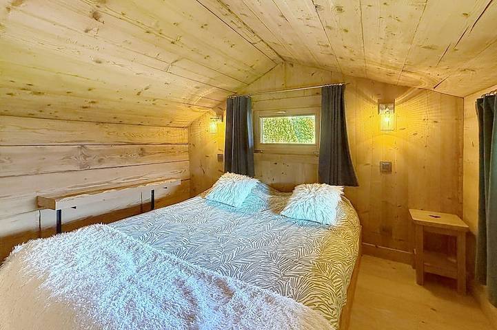 Kleines Chalet mit atemberaubendem Blick auf den Mont-Blanc, 5 Minuten von den Skipisten entfernt in Sallanches, Pays du Mont-Blanc