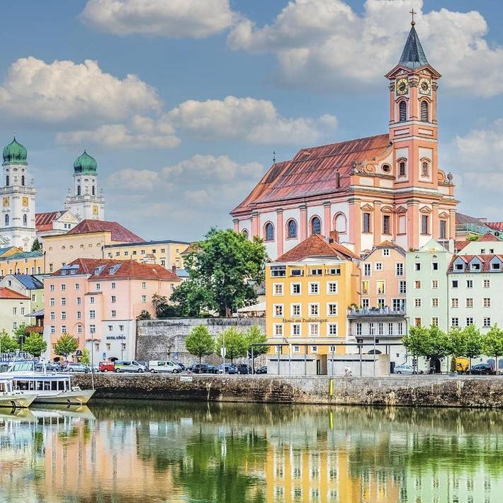 Hotel für 2 Personen, mit Garten und Ausblick sowie Terrasse, mit Haustier in Passau