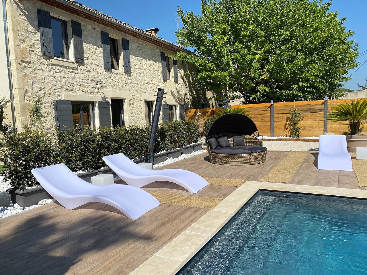 Maison de vacances « Le Mistral » avec piscine partagée, Wi-Fi et climatisation in Saint-Rémy-de-Provence, Région d'Arles