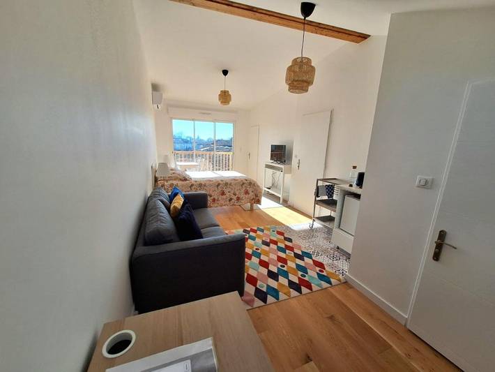 Chambre d’hôte pour 2 personnes, avec balcon et vue à Bordeaux