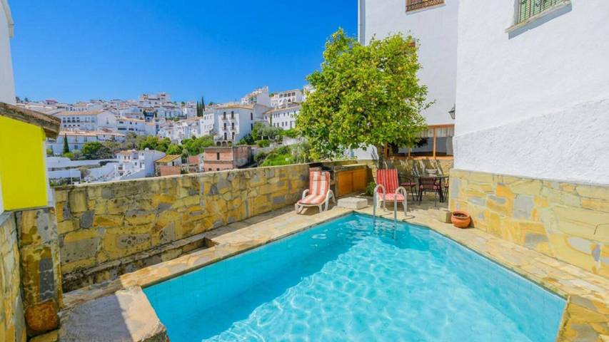 Casa de vacaciones para 7 personas, con Balcón/Terraza y Piscina en Gaucín