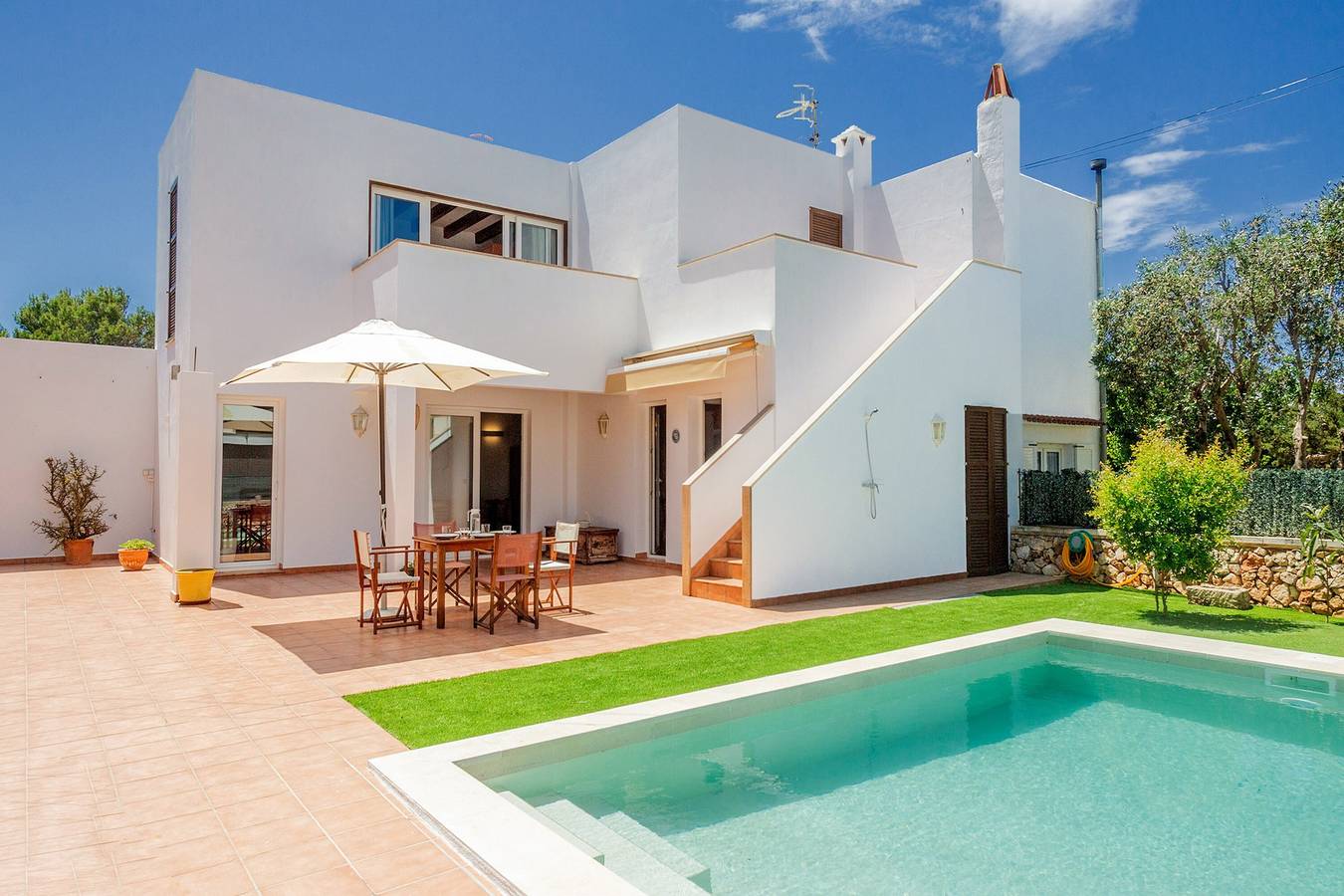 Vacation Apartment “Villa Payu” with Pool, Wi-Fi, A/C, Balcony, Terrace & Garden in Son Carrió (Menorca), Ciutadella