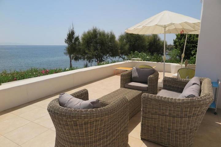 Appartement de vacances pour 4 personnes, avec Terrasse ainsi que Jardin et Vue