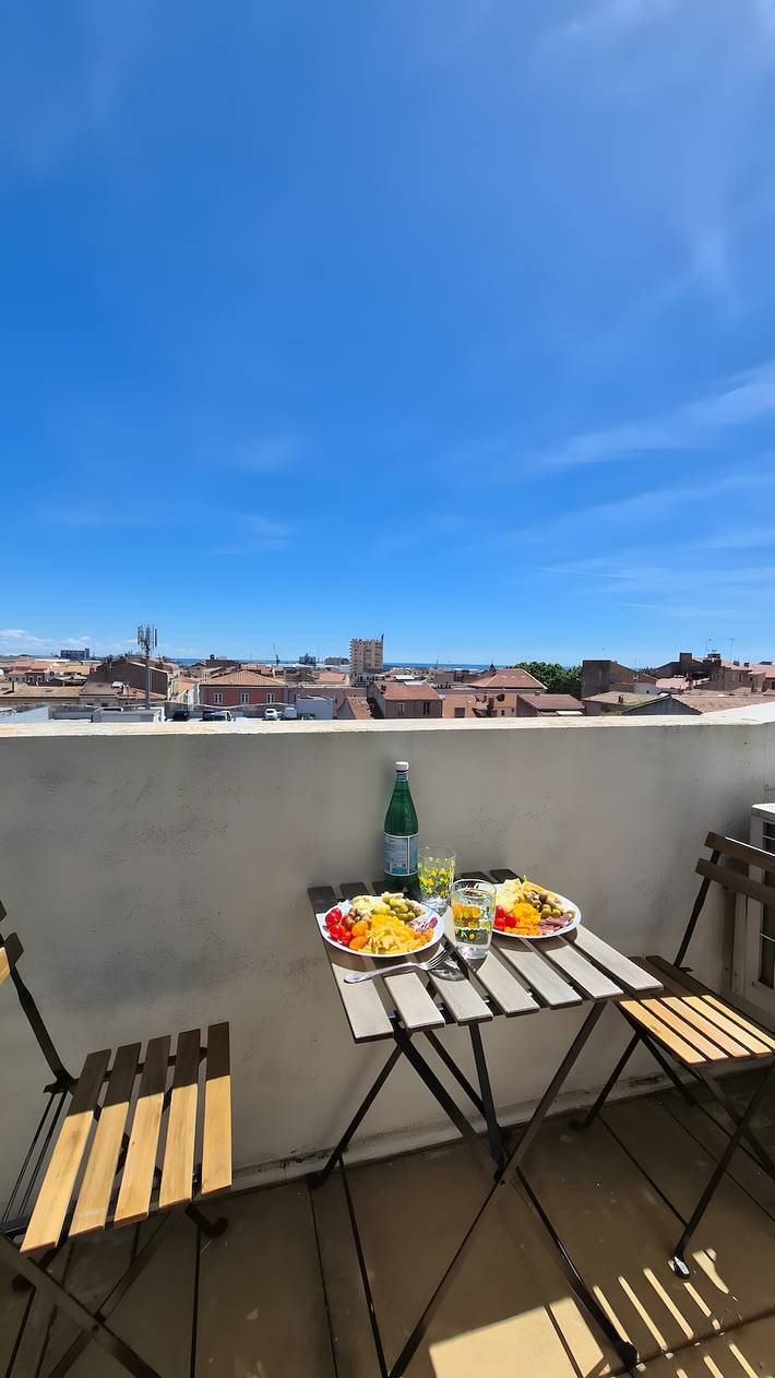 Ganze Wohnung, Apartment „Le Duplex Des Halles“ mit Balkon und Klimaanlage in Sete, Mittelmeerküste (Frankreich)