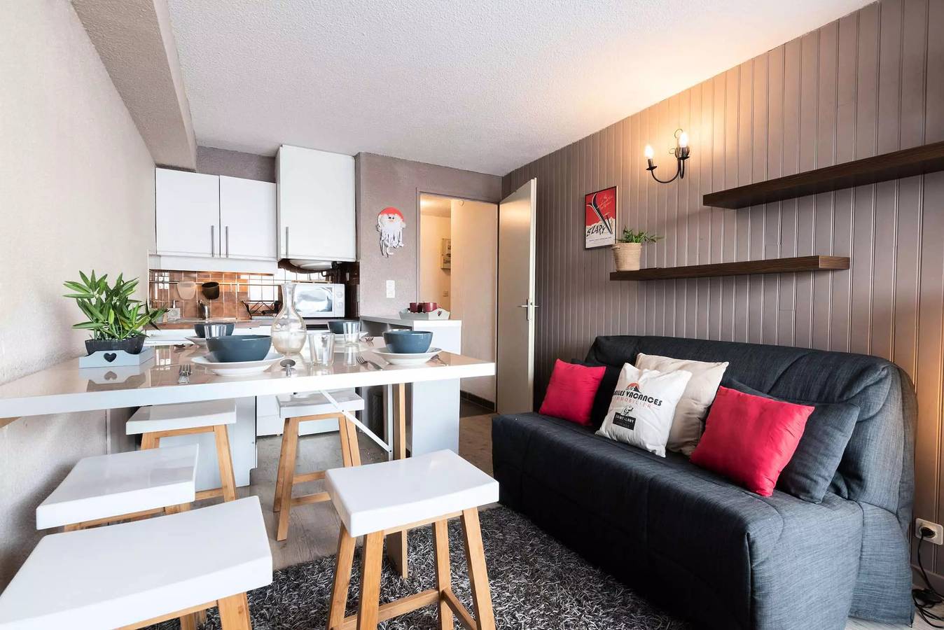 Ganze Wohnung, Ferienwohnung 4 Personen in der Nähe von Skipisten Pla d'Adet in Saint-Lary-Soulan, Nationalpark Pyrenäen