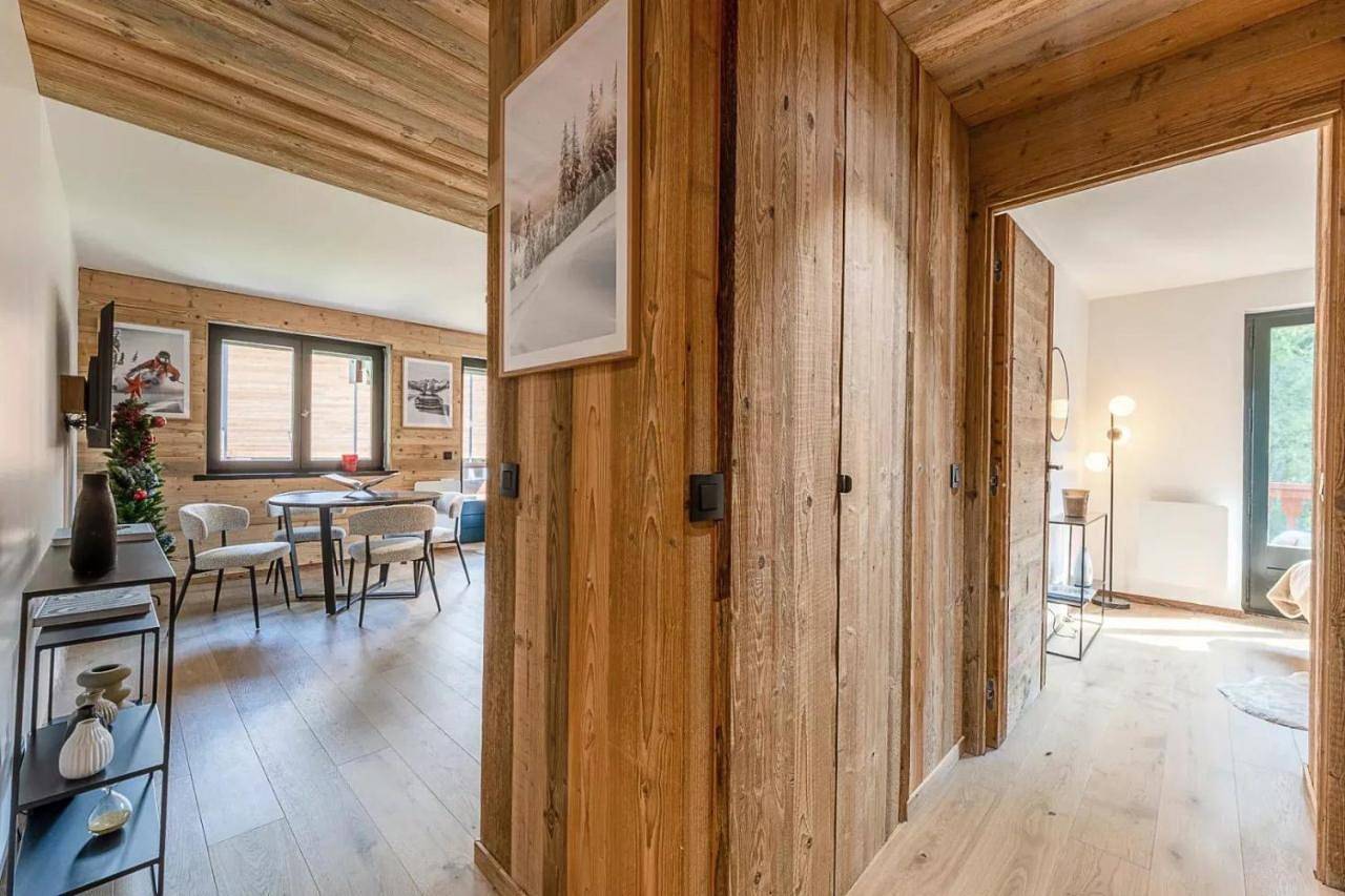 Appartement entier, Lara Megeve Jaillet proche du village Parking in Megève, Pays du Mont-Blanc